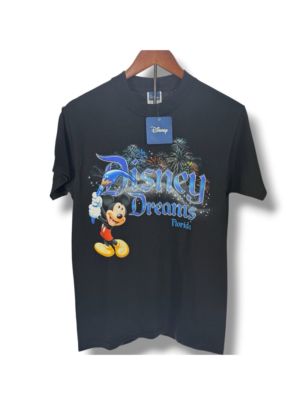 Vintage Disney Dreams Florida Mickey Mouse Fireworks T-Shirt Small NWT